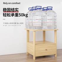 Solid wood fish tank rack multilayer discharge fish tank shelving cabinet bottom cabinet base table bearing living room small shelving dwarf bottom