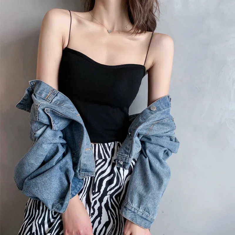 网红内搭春夏打底裹胸美背内衣女