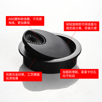 Zinc alloy threading hole routing box cover plate desktop round closure lid desk decoration circle open hole opening round hole line lid