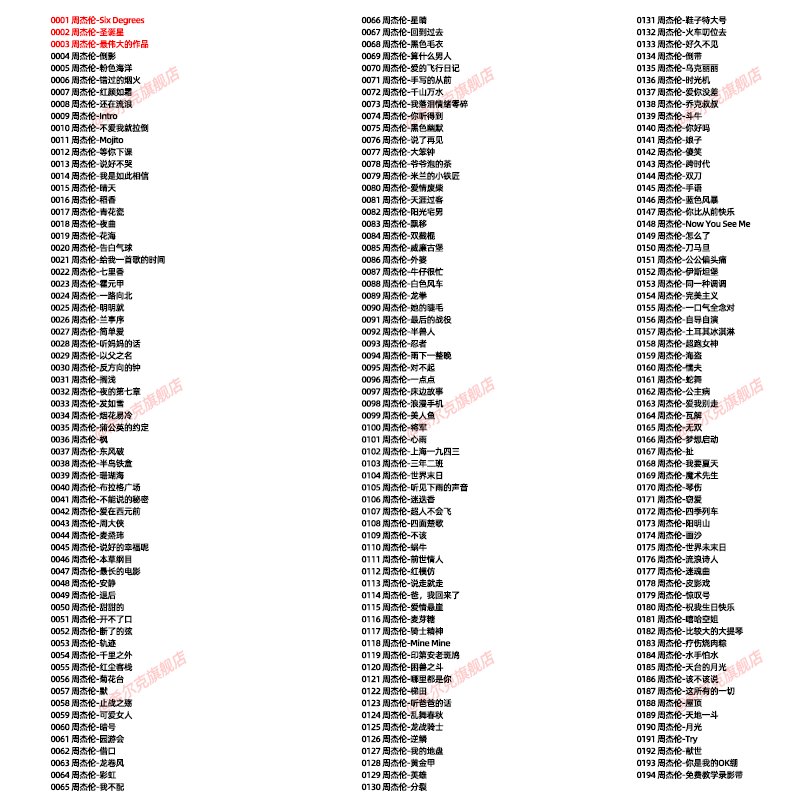 Jay Chou USB Drive Lossless Songs Car USB High-Quality Jay Complete Collection Mp3 Album Car Music USB Drive