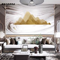 Metal rockery wall decoration pendant metal sofa background wall three-dimensional wall decoration creative model room soft decoration