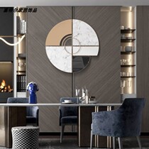 Wrought iron three-dimensional geometric abstract decorative wall woven wall decoration club Art European style metal soft wall decoration