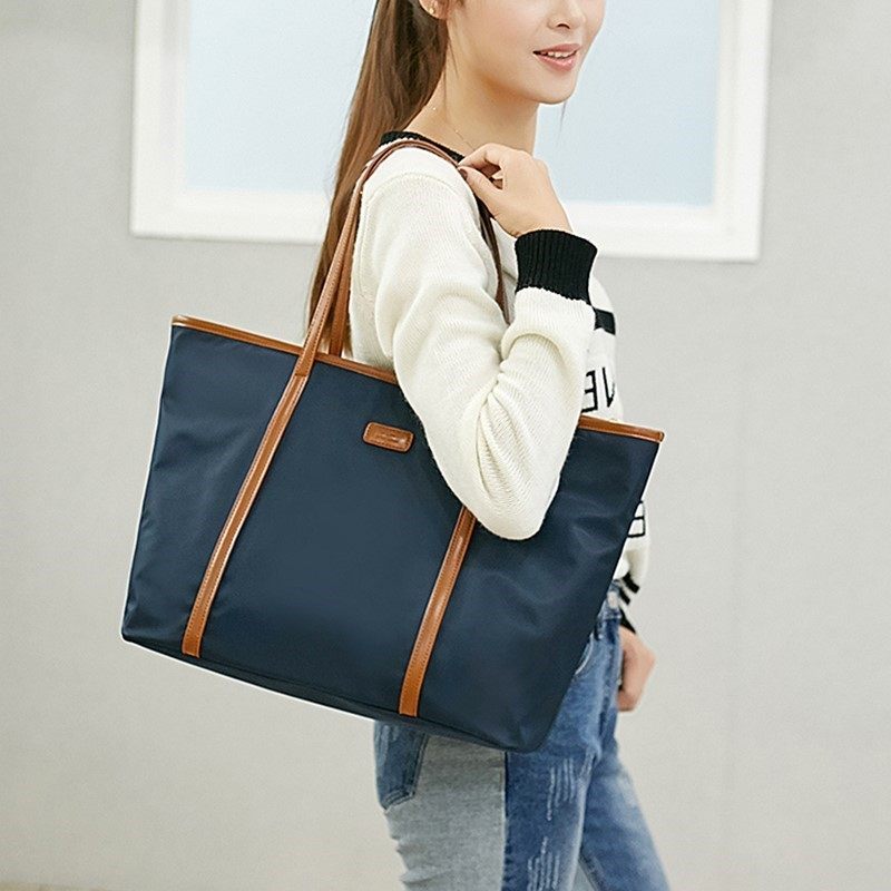 Work tote bag business bag Ladies Oxford cloth large volume shopping commuter dual-purpose laptop file bag