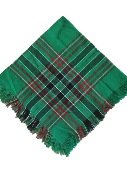 Village-Style Headscarf for Middle-Aged and Elderly Women, Autumn and Winter Knitted Large Floral Cloth Square Scarf, Rural Warm Internet-Famous Scarf