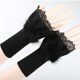 Cashmere arm sleeves, fashionable fake sleeves, women's autumn and winter long knitted wrist warm sleeves, lace cuff decoration