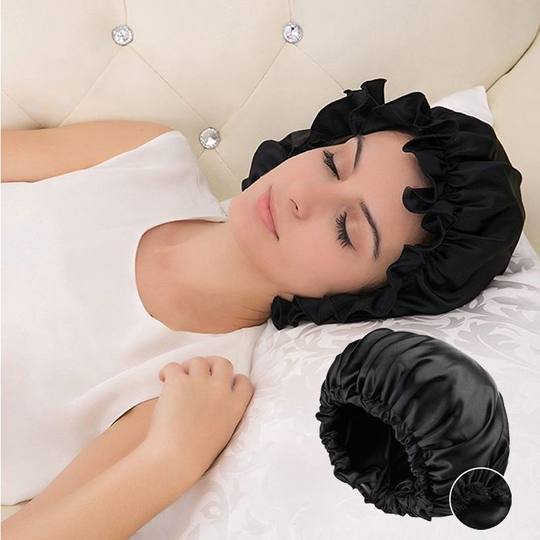 Night Sleeping Cap, Head Protection Cap, Women's Double-Sided Satin Sleep Cap, Postpartum Maternity Elastic Hair Protection Cap, Casual Pullover Cap