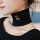 Half-High Collar Neck Warmer, New Winter Style, Covers Neck Lines and Scars, Embroidered Fake Collar, Women's Knitted Neck Scarf, Warm Scarf, Neck Protection