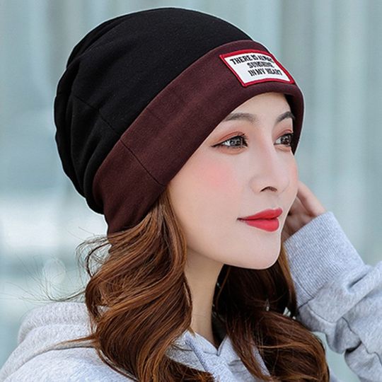 Women's Hat for Sleeping at Night, Warm, Ear-Protecting, Windproof, Postpartum Hat, Thickened and Fleece-Lined for Middle-Aged and Elderly People in Winter Air-Conditioned Rooms