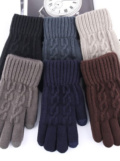 2023 New Football Warm Gloves Knitted Woolen Sports Gloves for Marathon Running and Winter Cycling