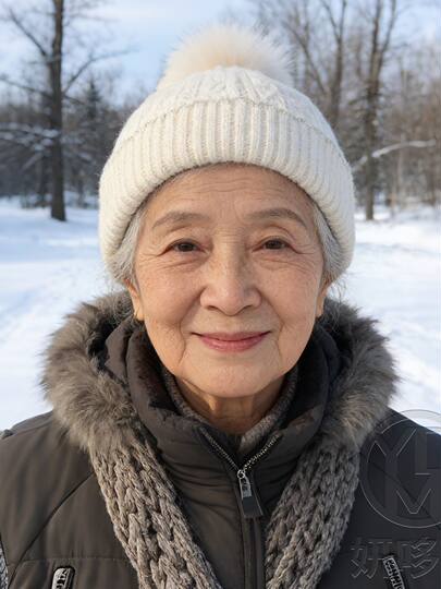 Elderly People's Hats, Woolen Hats, Ear Protection, Large Head Circumference, Mother's Hats, Middle-Aged Knitted Hats, Double-Layered Old Lady's Winter Hats for Women