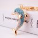 Bag, Schoolbag Pendant, High-End, Creative, Cute, Diamond-Encrusted Crayfish, Car Keychain, Accessories for Men, Women, and Children