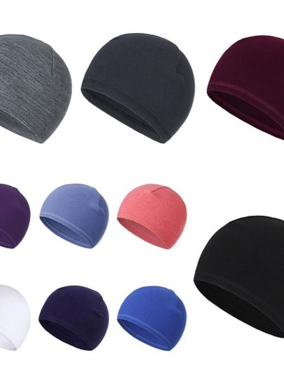 Wearing a Sleep Cap at Night, Winter Sleep Cap for Bald Men, Women's Anti-Frizz Hair Cap, Thermal Velvet Head Wrap