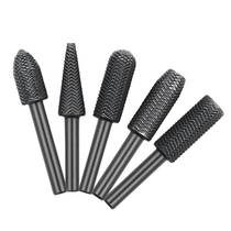 New rotary steel file special-shaped file 5-piece set embossed steel file electric grinding head file soft metal grinding burrs