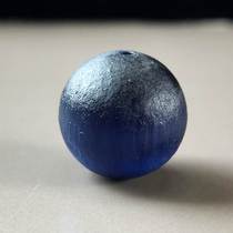 Hui Poly] Qing Dynasty official imperial court imperial court with ancient pharaoh cat eye old glazed loose pearl starry sky blue 13 mm handmade DIY