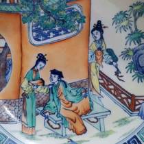 The Gathering of Elegant Antique Characters Old Goods Ancient Play Collection Green Flower Porcelain Ware Qingyong is imitating ancient fighting color hand-painted stories