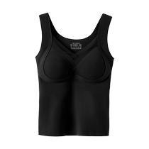 Thermal vest for women 2024 new style with chest pad autumn and winter velvet thickened inner layer that can be worn outside base layer autumn coat top