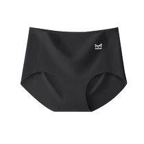 Catman Seamless Underwear Womens Pure Cotton Antibacterial Crotch 2024 New Summer Thin Ice Silk Quick-drying Briefs Mid-High Waist