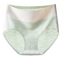 Catman underwear womens pure cotton antibacterial crotch high waist tummy control 2024 new style seamless breathable triangle shorts for girls