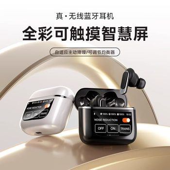 German High-End Black Technology Digital Display Wireless In-Ear Active Noise-Canceling Bluetooth Headphones for Running and Sports