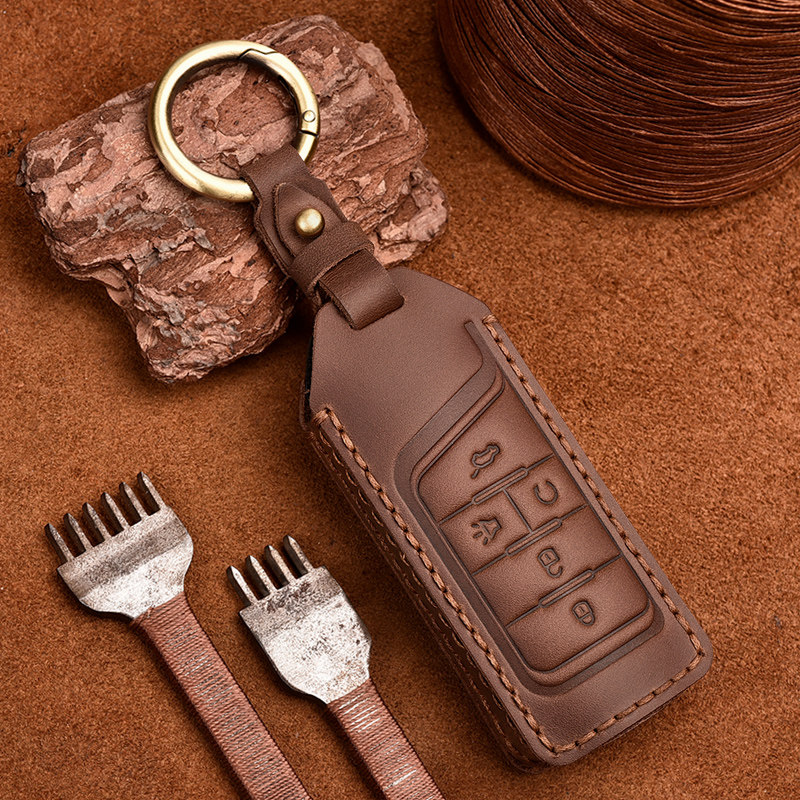 2021 new GAC Trumpchi GS4 key case m6pro gs8 gs3M8 gs5 leather car bag buckle shell male