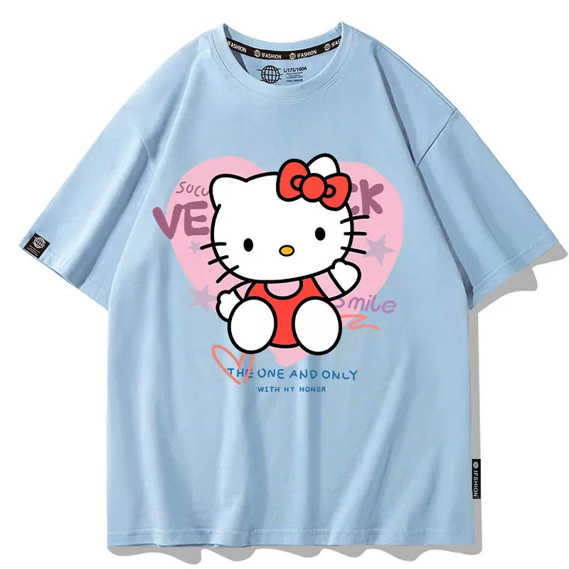 Sanrio, Hello Kitty, летняя футболка с коротким рукавом