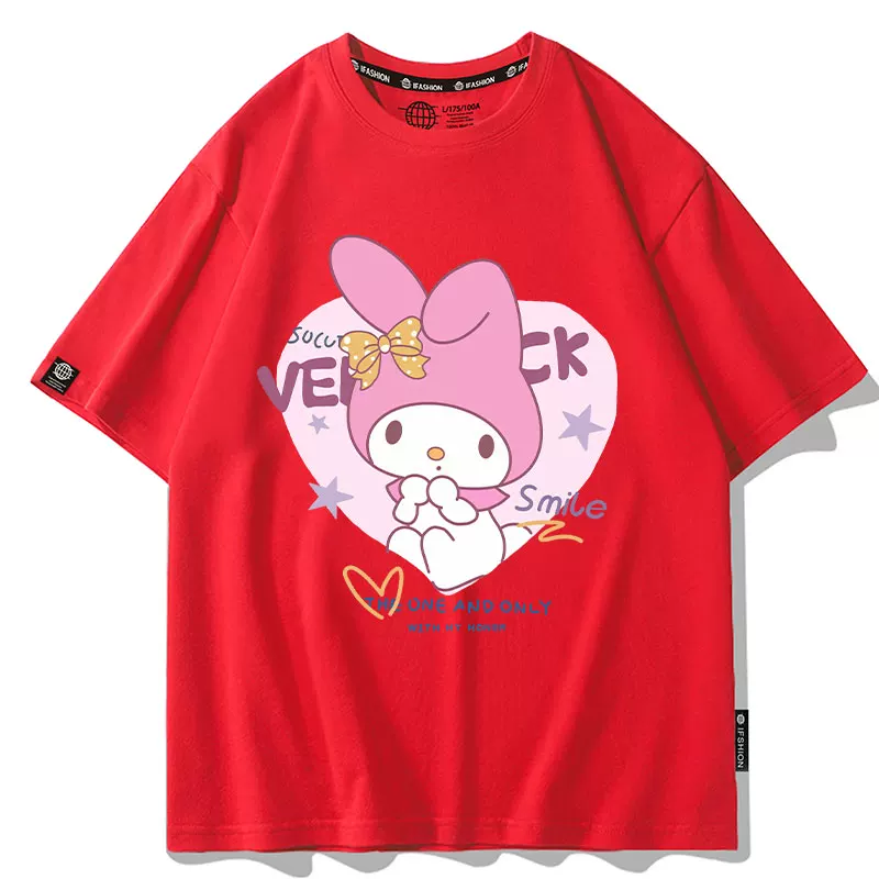 Sanrio, Hello Kitty, летняя футболка с коротким рукавом