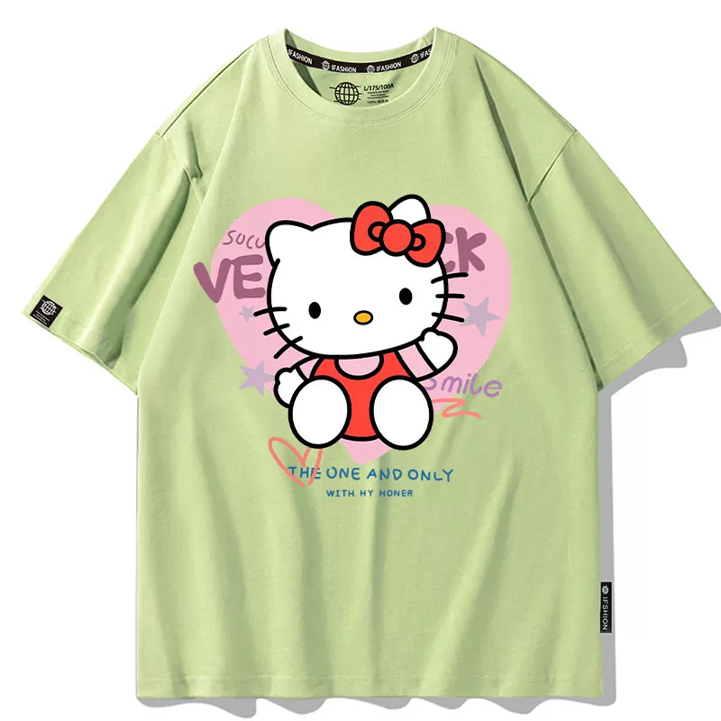 Sanrio, Hello Kitty, летняя футболка с коротким рукавом