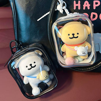 10cm15cm line puppy storage bag pvc thickened high transparent cute baby walking dust bag large capacity a very simple