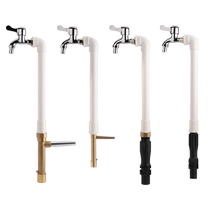 Outdoor courtyard 6 minutes 1 inch green ground water pole package quick water extraction and heightening faucet pole garden lawn
