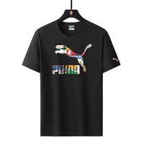 Printed cotton T-shirt male personality male and female students new sports wild summer compassionate couple short sleeve tide