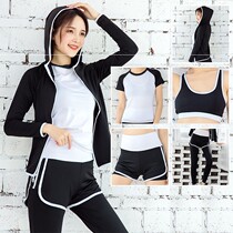 Summer high waist sports yoga suit women slim outdoor running fitness large size quick-drying clothes three or four five sets
