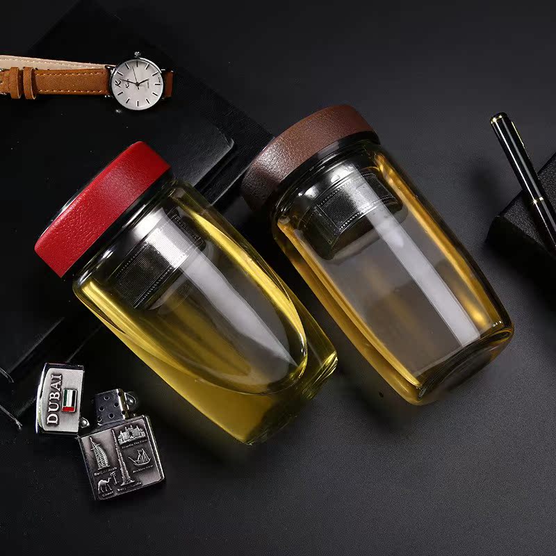 Hammer Tattoo Glass Cups Boys ins Brief Cute Teenage Girl Drink Water Mug Flowers Tea Woman Fresher Son's Drink Cup