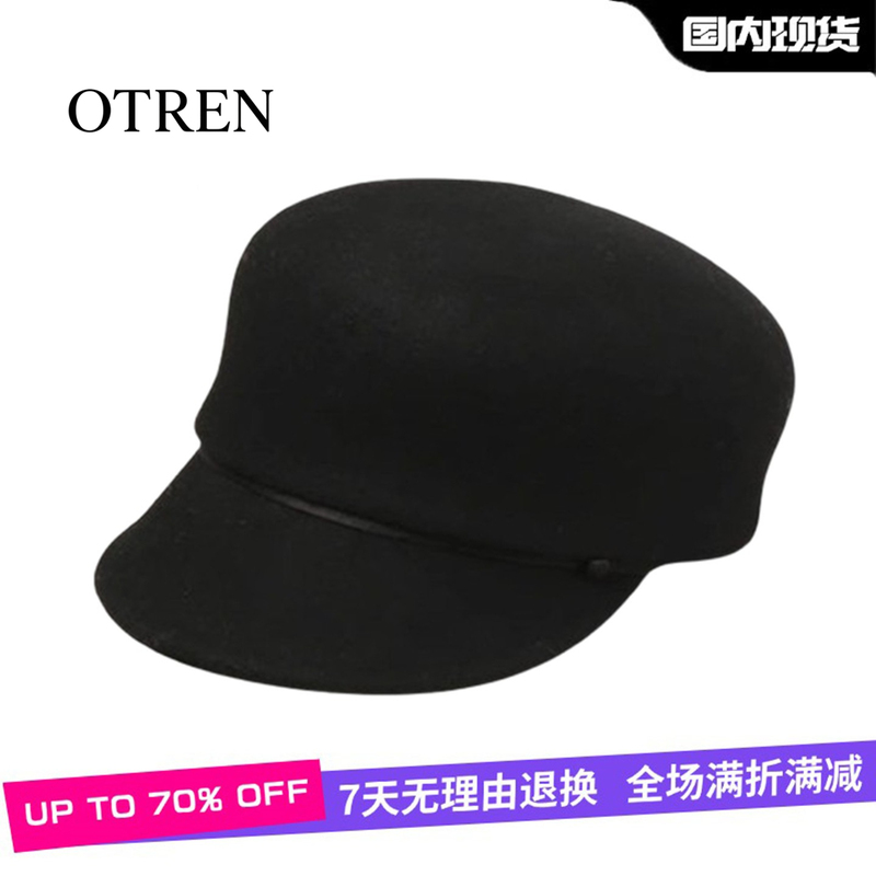 Official Website Otren Yi Mengling Same Style Hat Wool Warm Versatile Equestrian Hat Riding Hat Baseball Cap Women's Hat
