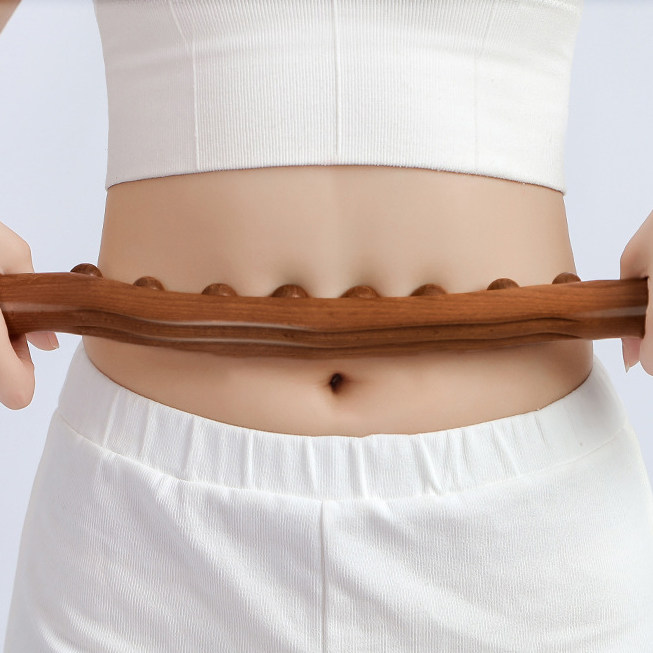 Carbonated Eight-Everest Rib Beech Wood Massage Scraping Stick A Full Body Universal Beauty Salon with scraping and back and fascia