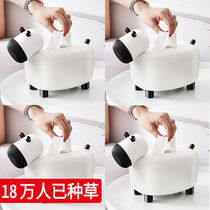 Nordic ins calf tissue box creative living room home cute restaurant tea table paper box multifunctional toothpick box