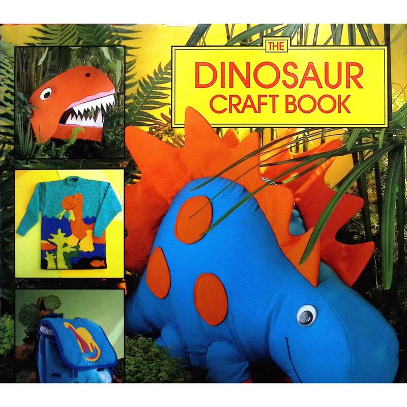 Dinosaur Craft Book Original English Parent-Child DIY Creative Craft Book Suitable for Children Aged 7-10, 32 Fun Craft Projects Covering Sewing, Clay Modeling, Knitting, Painting, and More to Cultivate Artistic Creativity