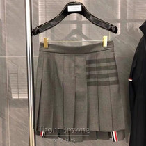 Roll day Thom Browne 20 spring and summer TB classic skirt irregular A- shaped high waist pleated skirt