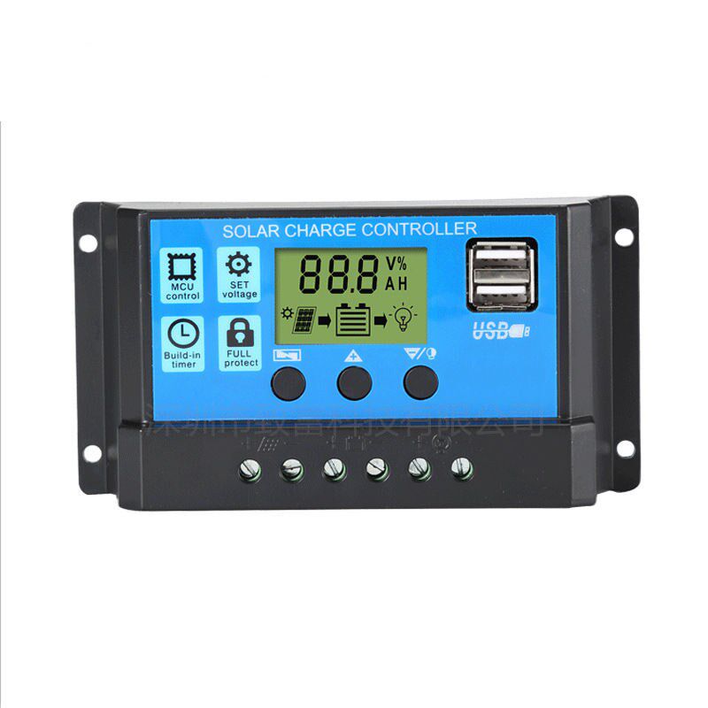 Solar Controller Fully Automatic Light Volt Board Charge Controller Manostat Regulator Charger 12V24V