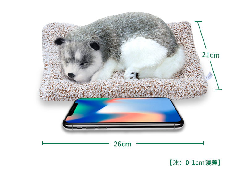 【中國直郵】汽車擺飾 活性碳模擬狗 除甲醛 除異味 薩摩耶一隻