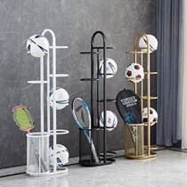 Basketball Accommodating Rack Kindergarten Football Ping-pong Badminton Racket Sport Fitness Supplies Containing basket for home ball holder