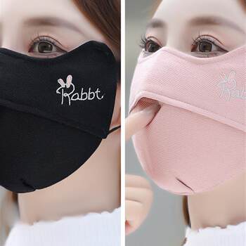 Fashionable Masks for Women with Good Looks, 2025 New Autumn and Winter Cotton Windproof and Cold-Proof Thickened Masks for Cycling, Warm and Protective, Manufacturer
