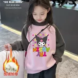 Зимняя утепленная толстовка, мультяшный лонгслив, термобелье, пуховик, в корейском стиле, подходит для подростков