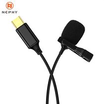 Mini Type C Microphone Lapel Lavalier Clip-on Recording Mic