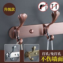 Stainless steel clothes hook Hook Try Dressing Room Clothe Hanger Wall Hanging Hanger Wall Hanging Clothes Hook Free of perforated nail Eurostyle