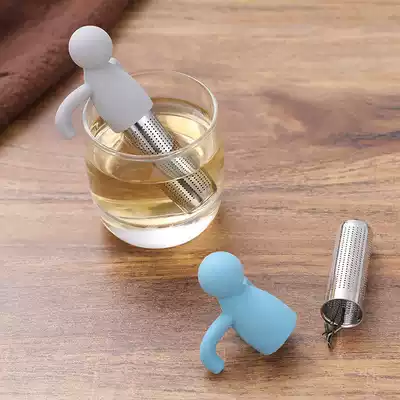 Little man tea maker stainless steel tea separator Xi Xi WT creative cartoon filter Jia Qian er shake sound same model
