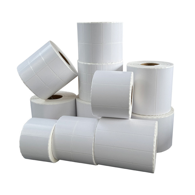 Shengdong Coated Barcode Paper Self-Adhesive Label Printing Paper 100X80*70*60*50*40*30*20*10 32X19 Barcode Printing Paper Label Paper Coated Paper Colorful Self-Adhesive Stickers