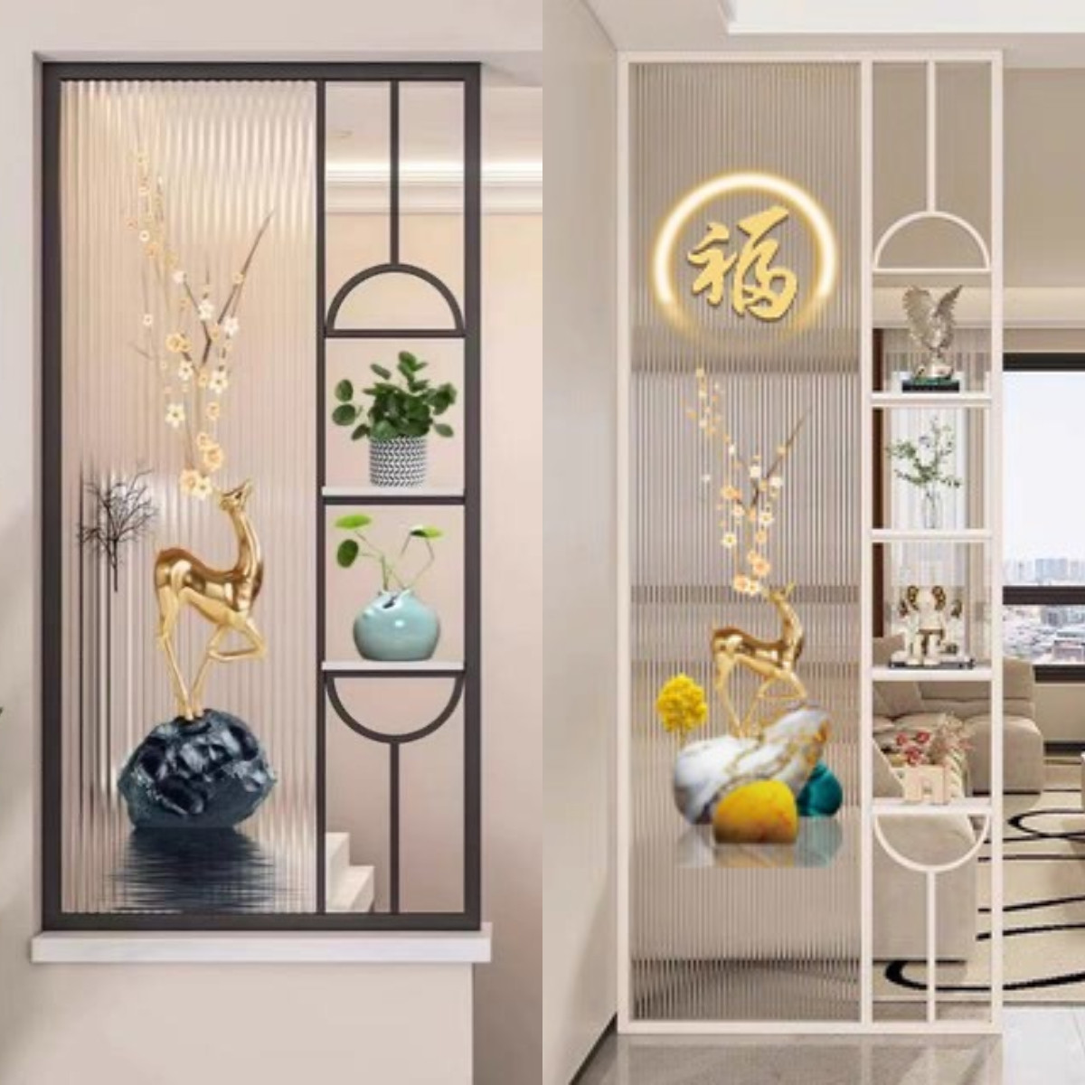 Современный легкий роскошный экран Changhong art glass перегородка для гостиной на крыльце в полстены, украшение перегородки для раковины в ванной комнате