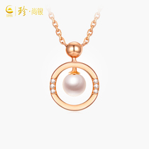 Chinese gold pearl necklace fashion chain to give girlfriend gift