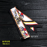 Каретный шелковый шарф