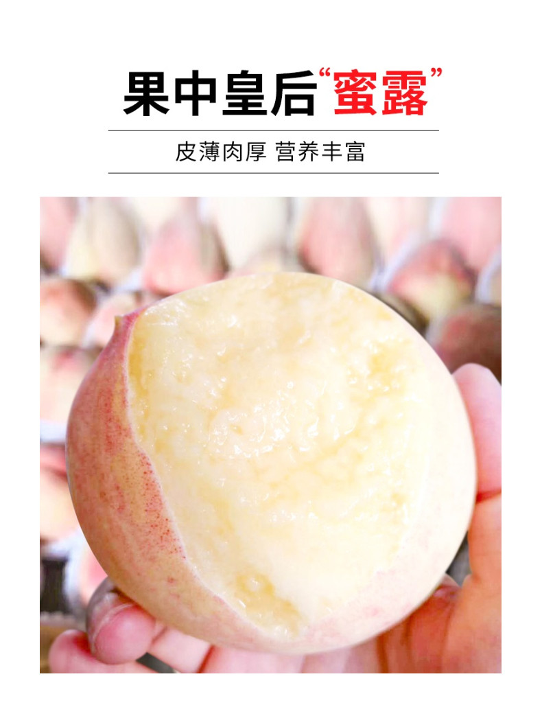 白玉园 无锡阳山水蜜桃 单个4两*8个 天猫优惠券折后¥48包邮(¥68-20)